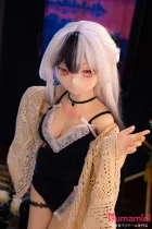 MW Girl(魔物姫) 千代子 85cm バスト中 二次元アニメラブドール シルバー×ブラックツートンヘア美少女ドール 宣材写真はシリコン製ボディ