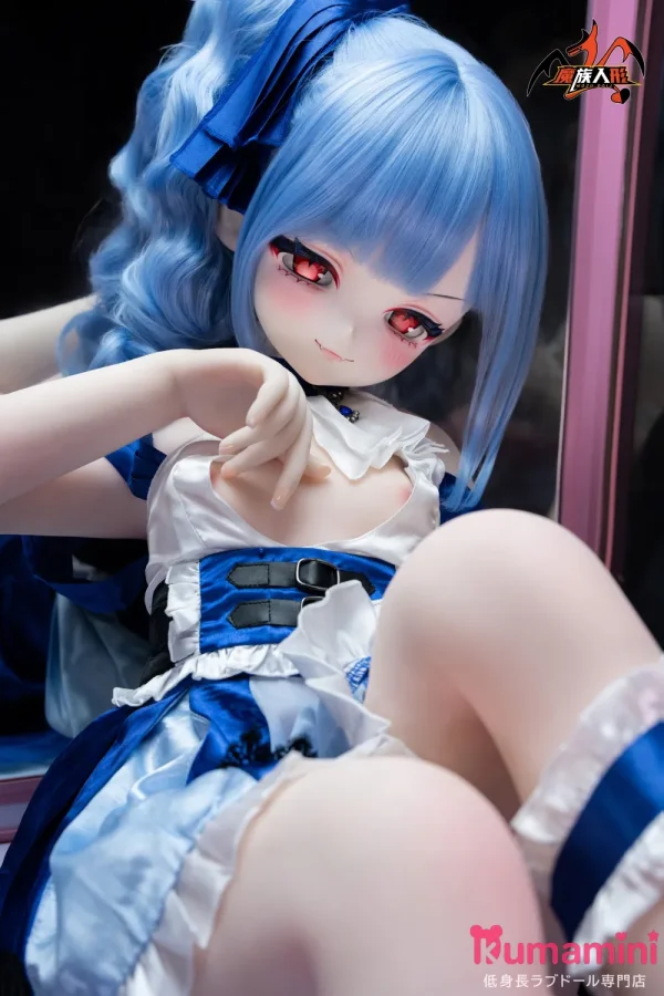 MOZU DOLL 141cm 流星 硬めビニールヘッド TPE製/MTPE製ボディ 美少女ヘッド ブルーヘア 赤い瞳の美少女ラブドール カスタム可能 等身大ドール