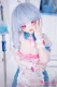 XYGO 141cm Cカップ 瑶瑶ヘッド 天使ナース風 二次元美少女ラブドール 可愛い医療コスチューム ソフトビニールヘッド+TPEボディ