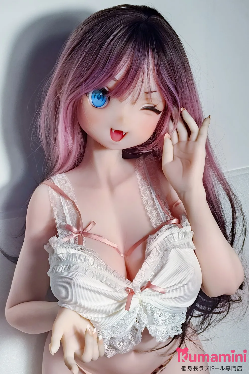 Elsa Babe 140cm-M RAD026 竹内由纪Takeuchi Yukiヘッド 二次元 アニメドール 二次元美少女ラブドール ロンググラデーションヘア レースランジェリー フルシリコン製  カスタマイズ可