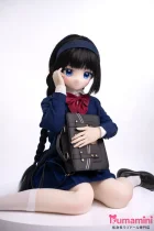 XYGO 142cm バスト小 苏知知ヘッド 二次元美少女スタイルドール 三つ編みロングヘア・制服風コスチューム ソフトビニールヘッド+TPEボディ