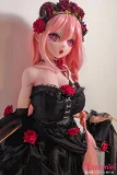 編み込みヘアアニメ顔ドール 可愛い表情ゴシックラブドール