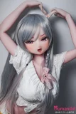 シルバーロングヘアアニメドール 大きな瞳の可愛いラブドール
