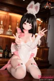 ブラックヘアドール バニーテーマアニメ顔ラブドール