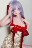 ドット柄ドレスリアルドール リボン付きラブドール