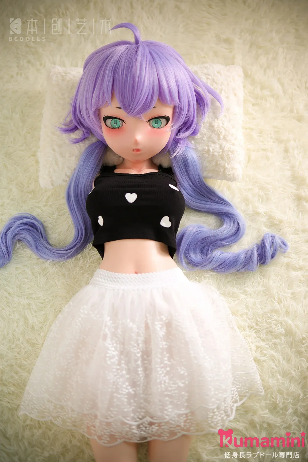 BCDOLL 【MSシリーズ】M03 ぶらこ (Burako)ヘッド 86cm 半身トルソー パープルツインテールのアニメフェイストルソー 二次元美少女ラブドール