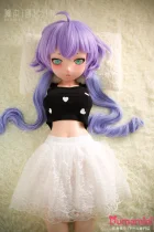 BCDOLL 【MSシリーズ】M03 ぶらこ (Burako)ヘッド 86cm 半身トルソー パープルツインテールのアニメフェイストルソー 二次元美少女ラブドール