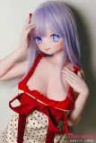 可愛いアニメアイドール 紫髪ロングヘアラブドール