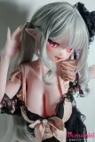 銀髪アニメフェイスドール エルフ耳付きファンタジードール
