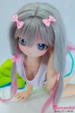 可愛いシルバーピンク髪ドール アニメ系リアルドール