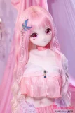 幻想的ピンクヘアドール フリル衣装アニメドール