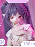 MW Girl（魔物姫）138cm 可晴ヘッド アニメドール ラブドール シリコン頭部+ボディ素材選択可能 肌色＆眼球色＆メイク＆ウィッグは宣材写真と同じ  エルフ耳シリコンヘッド