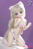 猫耳付き美少女ドール 二次元風猫耳アニメドール