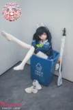 うさ耳アクセ付き可愛い二次元ドール 赤目アニメフェイスの美少女ドール