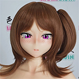 【S-TPE製】ラブドール 色気美人 Irokebijin 130cm Oカップ Yui アニメ調美少女ドール 巨乳アニメフェイス美少女ドール オレンジヘア＆ビキニコスチューム 二次元ラブドール