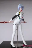 65cm 白いボディスーツ青髪アニメドール 赤い槍付き青髪アニメフェイスドール