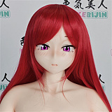 【S-TPE製】ラブドール 色気美人 Irokebijin 130cm Oカップ Yui アニメ調美少女ドール 巨乳アニメフェイス美少女ドール オレンジヘア＆ビキニコスチューム 二次元ラブドール