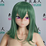 【S-TPE製】ラブドール 色気美人 Irokebijin 130cm Oカップ Yui アニメ調美少女ドール 巨乳アニメフェイス美少女ドール オレンジヘア＆ビキニコスチューム 二次元ラブドール
