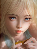 Cosdoll 146cm AAカップ フルシリコン製 清灵 妖精風 金髪スタイル リアルラブドール 小柄等身大ドール