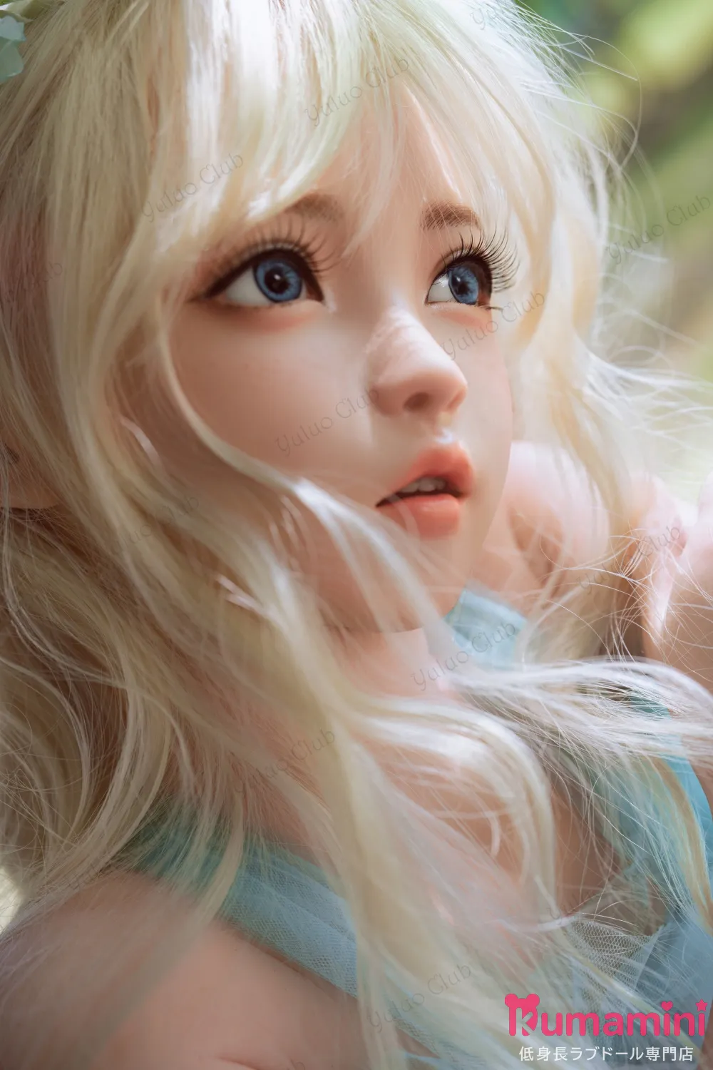 Cosdoll 146cm AAカップ フルシリコン製 清灵 妖精風 金髪スタイル リアルラブドール 小柄等身大ドール