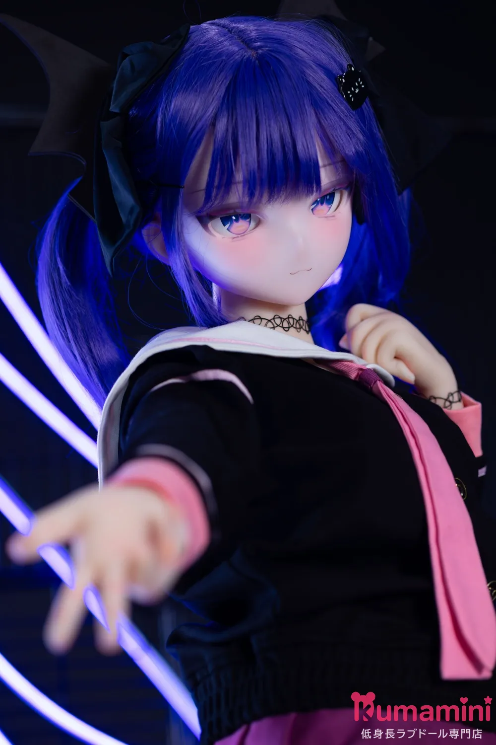 MW Girl(魔物姫)  115cm Aki アニメ系リアルラブドール 小柄ボディ セーラー服 クール系 二次元風美少女 宣伝画像はシリコンボディ バスト中