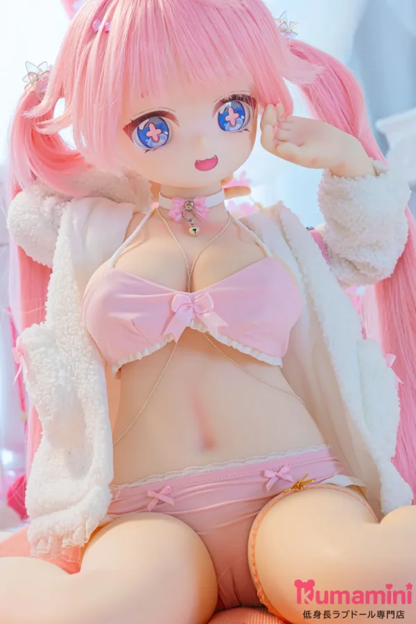 MW Girl(魔物姫)  85cm M039 安可（アンコ）ヘッド ピンクツインテール 可愛いミニドール 二次元風美少女ダッチワイフ 宣材写真はシリコン製ボディ