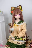 紫の瞳アダルトドール 可愛い衣装 145cm 等身大 紫目 猫耳風