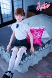 J-cute 137cm  AGB08 衣音ヘッド ショートヘアー 清楚系美少女 制服風コーデ フルシリコン製ダッチワイフ