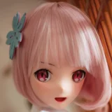 BCDOLL  【MSシリーズ】　M02ヘッド 135cm Dカップ 桃色ショート×巫女風コスのアニメ美少女ラブドール オーラル機能付き シリコン製 ラムコス