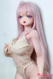 Elsababe AHR023 ロングヘア 紫瞳 白肌 レースランジェリー アニメダッチワイフ