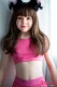 J-cute 137cm AAカップ GB28ハニー リアル風ダッチワイフ 黒瞳の少女 ブラウンロングヘア フルシリコン製