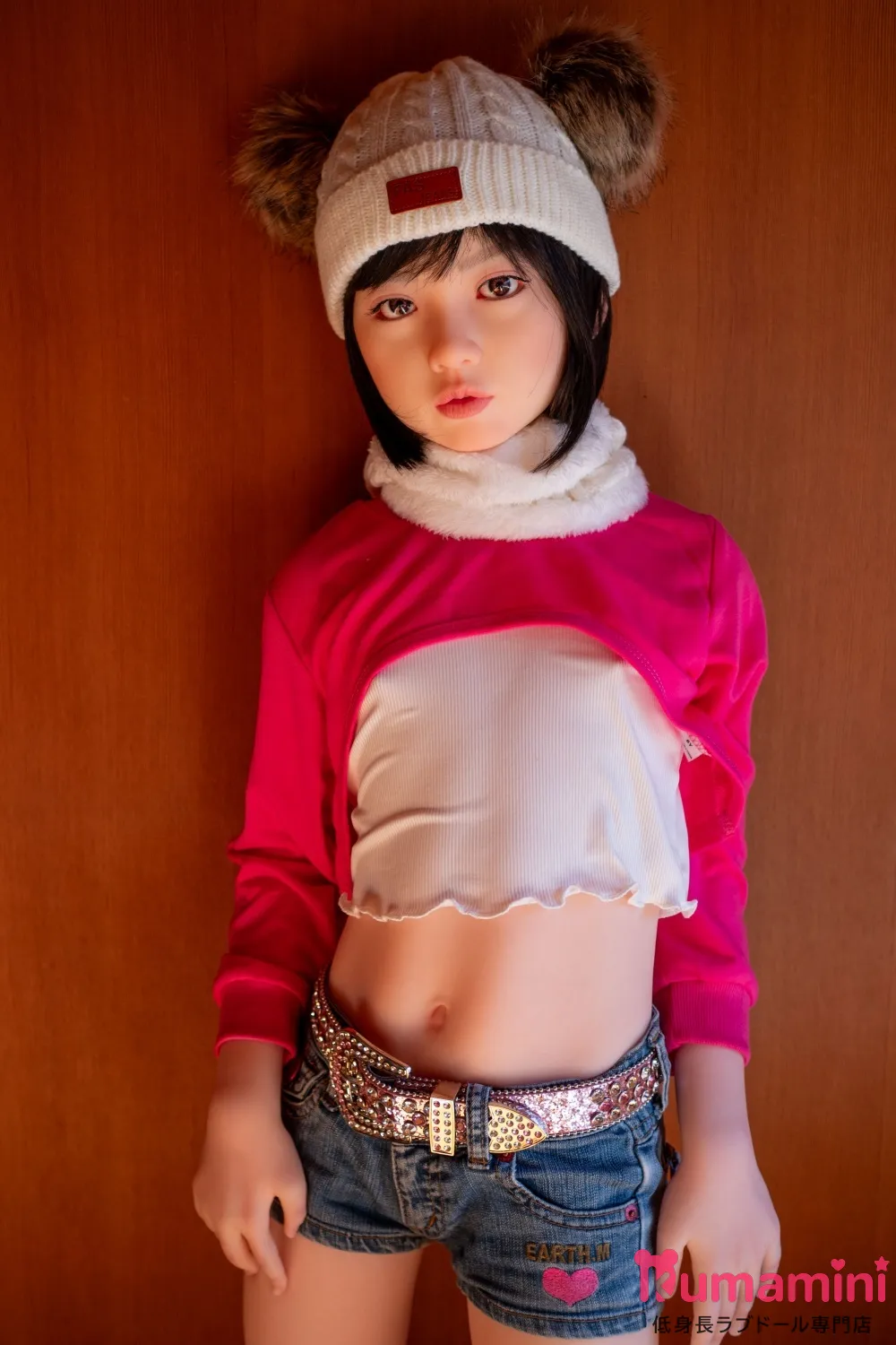 J-cute 128cm  AGB08  衣音  AAカップ リアル風 黒髪 ショートヘア 可愛い美少女 宣伝写真はフルシリコン製