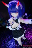 鬼角付き MWGirl 酒吞 バスト大 ロングヘア アニメセックスドール 舌出しポーズ
