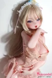 小川梨花 金髪 パープル瞳 Elsababe 140cm 透け通る衣装 アニメラブドール