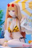 咲夢 夏シーン MWGirl 可愛いリアルドール 全身 可愛い座りポーズ 胸アップ
