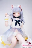 XYGO 142cm 有乃こぜに 猫耳 セックスドール 清純スタイル 座りポーズ 白肌美少女
