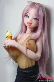 Elsababe 144cm ラブドール 上半身 アイス持ち 可愛い表情 スケスケ衣装