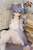 依依 121cm リアルドール ホワイトとラベンダードレス ロングヘア MOZUDOLL
