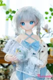 MWgirl 85cm 浦茜 銀髪ブルーアイ 二次元美少女ラブドール 正面 花束持ち