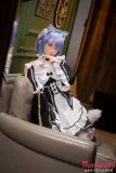 レムコス 146cm 可愛いメイド服 指ポーズ ブルーアイ realgirl 美少女ダッチワイフ