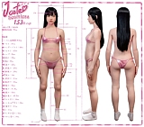 J-cute シームレス 153cm Bカップ AGE02 結月（ゆずき）ヘッド フルシリコン製 黒髪 ゴールドビキニスタイル リアル美少女 清純系ラブドール 軟質ヘッド＆口開閉機能付き