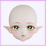 MW Girl(魔物姫) 小魅魔多川ヘッド 115cm 赤髪ツインテールのエルフ耳美少女 シリコン製ヘッド＋ボディ素材選択可能