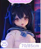 MW Girl(魔物姫)  85cm 芙芙 バスト大  グレーニットワンピース ツインテールスタイル 二次元美少女ラブドール 宣材写真はシリコン製ボディ