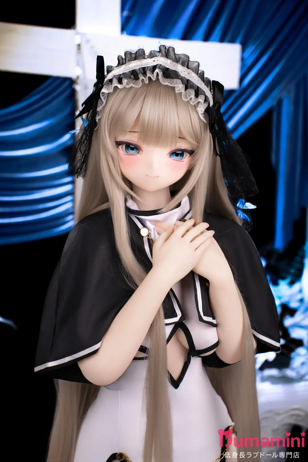 XYGO 155cm Cカップ R06ヘッド シスター服 ロングヘア ブルーの瞳 二次元美少女ラブドール 宣伝写真はシリコンヘッド＋TPEボディ カスタマイズ可能