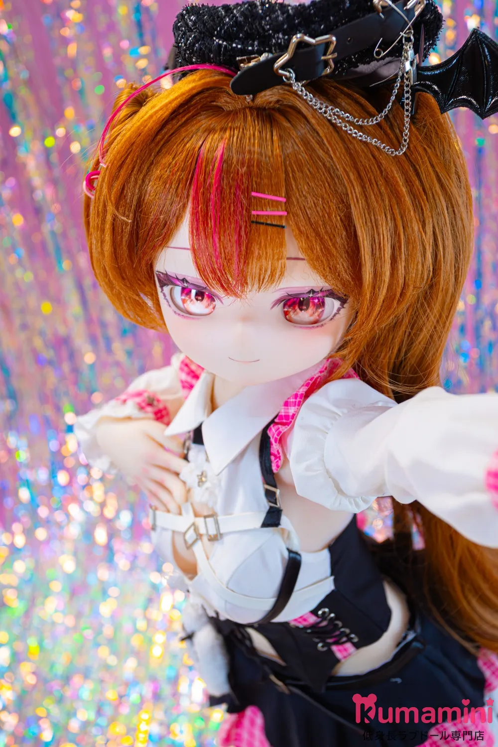 MW Girl(魔物姫)  85cm 罗塞菈（ロゼラ） バスト大 ツインテール ピンクチェック衣装 二次元美少女ラブドール 宣材写真はシリコン製ボディ