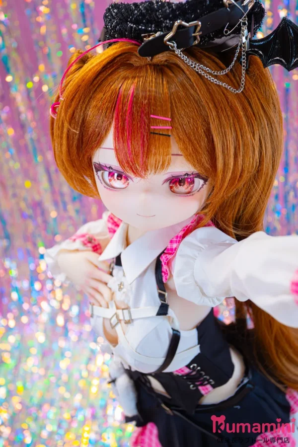 MW Girl(魔物姫)  85cm 罗塞菈（ロゼラ） バスト大 ツインテール ピンクチェック衣装 二次元美少女ラブドール 宣材写真はシリコン製ボディ