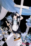 ブルーアイ 黒髪サイドテール 141cm Cカップ 艾莉 アニメダッチワイフ 掃除する姿 上視線