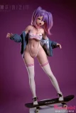 小悪魔系リアルドール BCDOLL 146cm ここな 露出度の高い衣装 スケボーに乗る姿