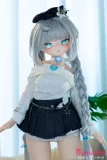 MWG 85cm 絵里 銀髪ロング 三つ編み美少女 アニメラブドール 正面上半身 可愛い立ち姿