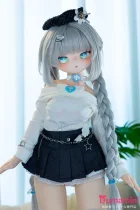 MW Girl(魔物姫)  85cm 绘里 銀髪三つ編みスタイル オフショルニット 幻想系アニメ美少女ダッチワイフ 宣材写真はシリコン製ボディ バスト中